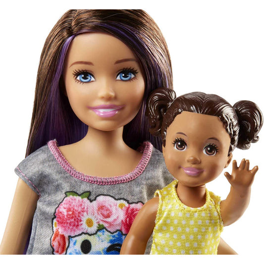 Barbie Babysitting Playset with Skipper Doll Baby Doll Bouncy Stroller