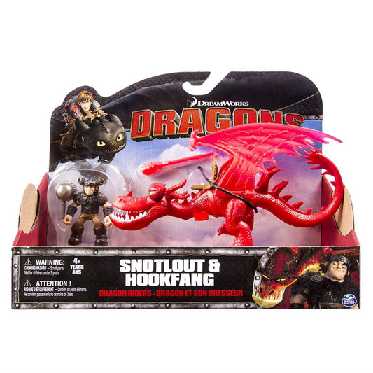 How to Train Your Dragon Snotlout and Hookfang Figures - Maqio