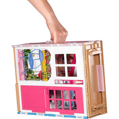 Barbie Large 2-Story Doll House and Doll with Accessories
