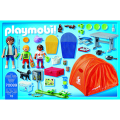 Playmobil Family Fun Family Camping Trip with figures and Accessories 78pc 70089