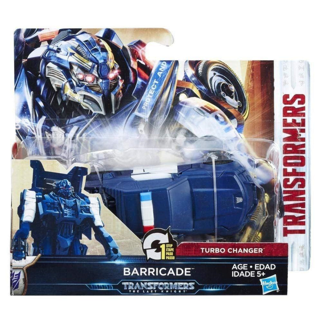 Transformers The Last Knight 1-Step Turbo Changer Barricade Figure - Maqio