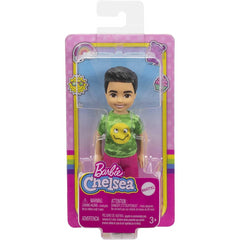 Barbie Chelsea Boy Doll 6-inch Brunette Wearing Camo T-Shirt Shorts and Sneakers