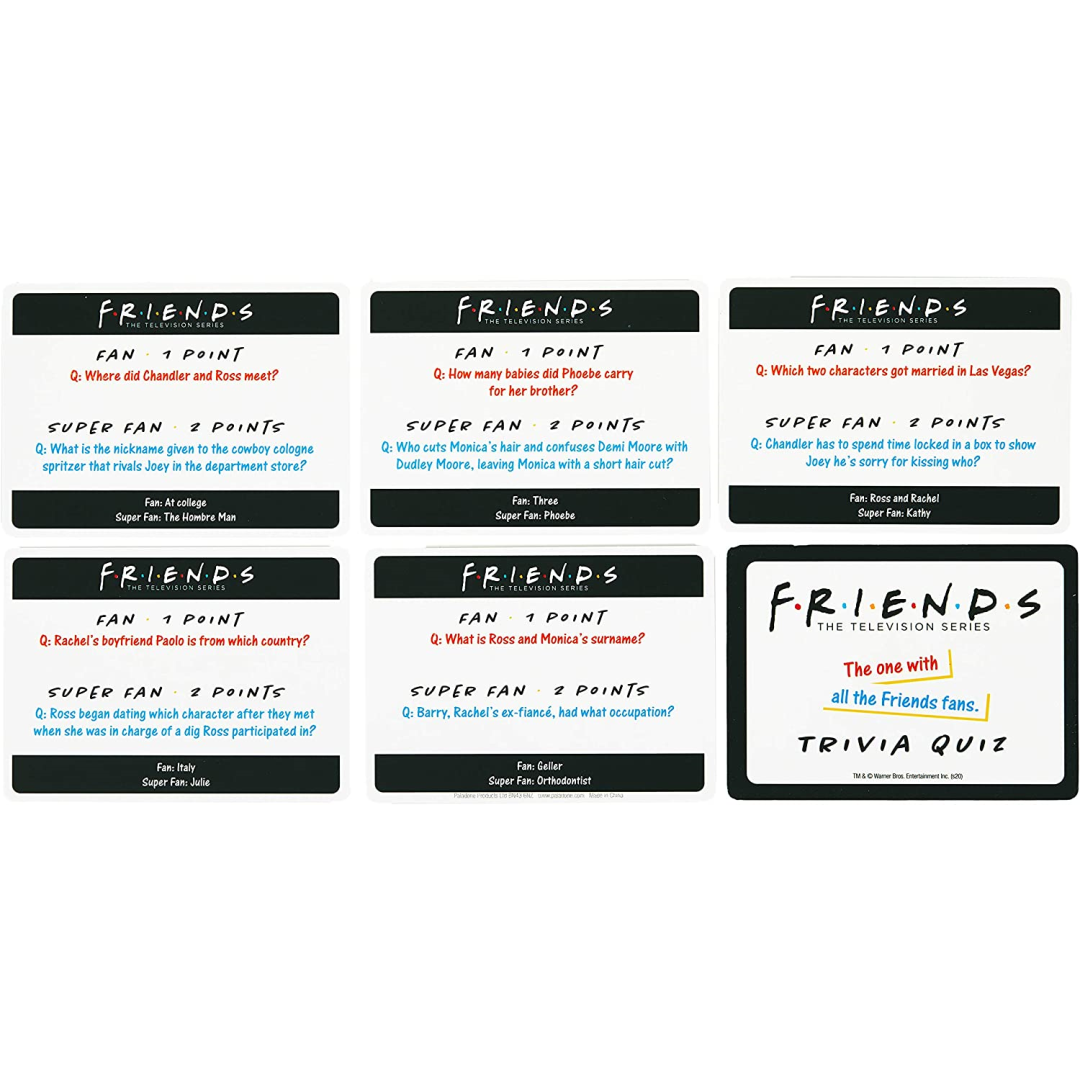  Paladone Friends TV Show Ultimate Trivia Quiz - 391  Double-Sided Quiz Cards - 2000+ Questions - Officially Licensed Merchandise  : Toys & Games