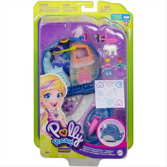 Polly Pocket Freezin Fun Narwhal Compact with Fun Reveals Doll