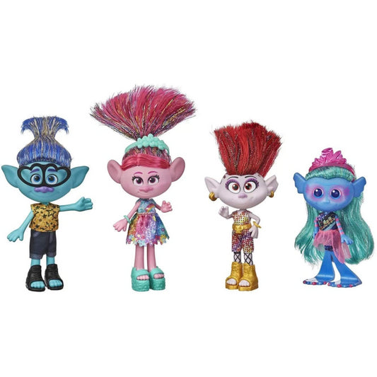 Trolls World Tour Fashion Remix Pack with 4 Figures and Accessories