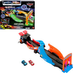 Cars Disney Pixar Glow Racers Launch ‘N Criss-Cross Playset