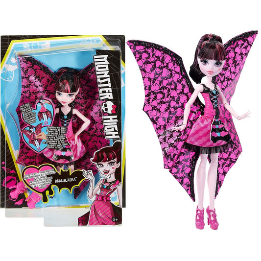 Monster High DNX65 Ghoul-to-Bat Transformation Draculaura Toy Doll - Maqio
