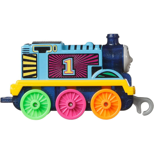 Thomas & Friends Small Push Along Neon Thomas in Die-Cast