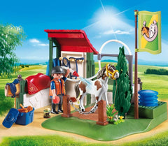 Playmobil Country Horse Grooming Station with Functional Water Pump 6929