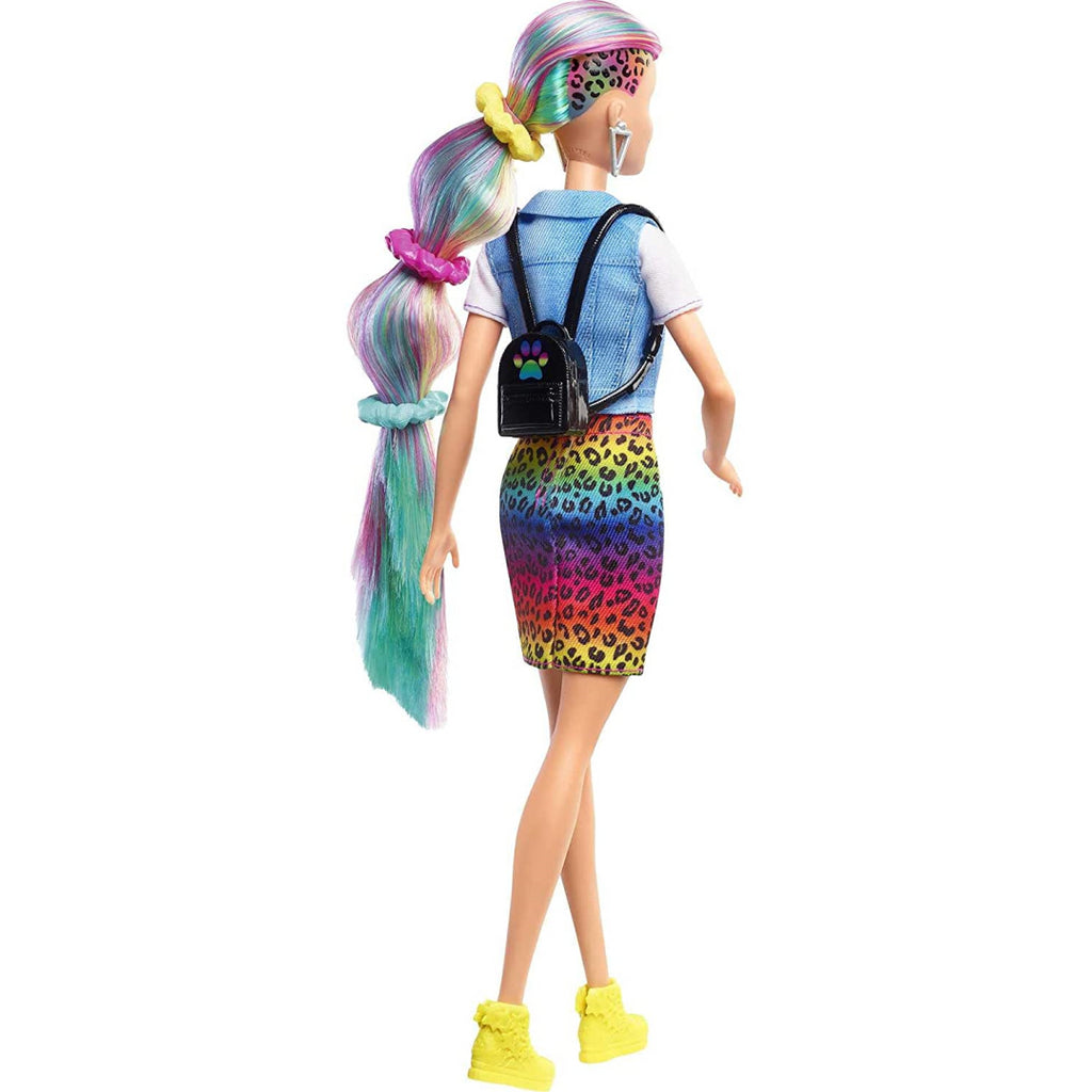 Barbie Leopard Rainbow Hair and Accessories - Maqio