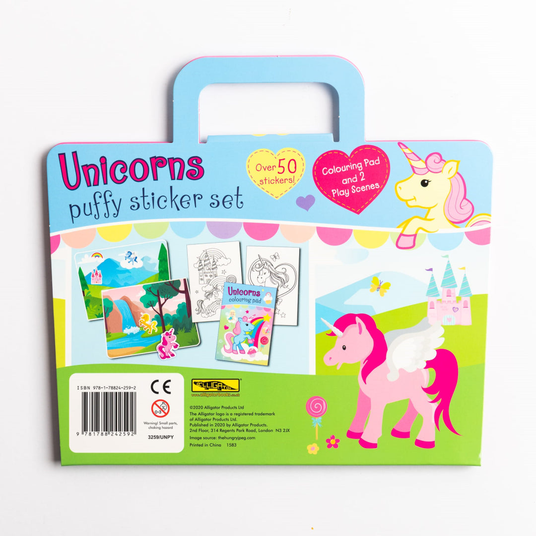 Unicorn Puffy Sticker Set - Maqio