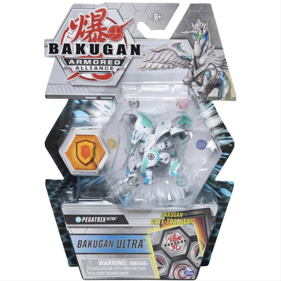 Bakugan Ultra Armoured Alliance Action Figure - Pegatrix White - Maqio