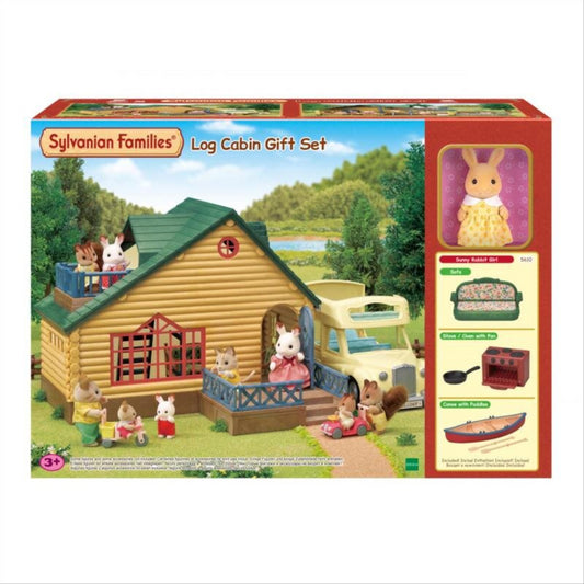 Sylvanian Families Log Cabin Playhouse Gift Set with Green Roof - Maqio