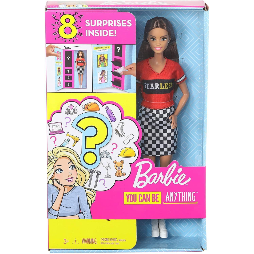 Barbie You Can Be Anything Fashion Doll and 8 Surprise Accessories GLH64 - Maqio