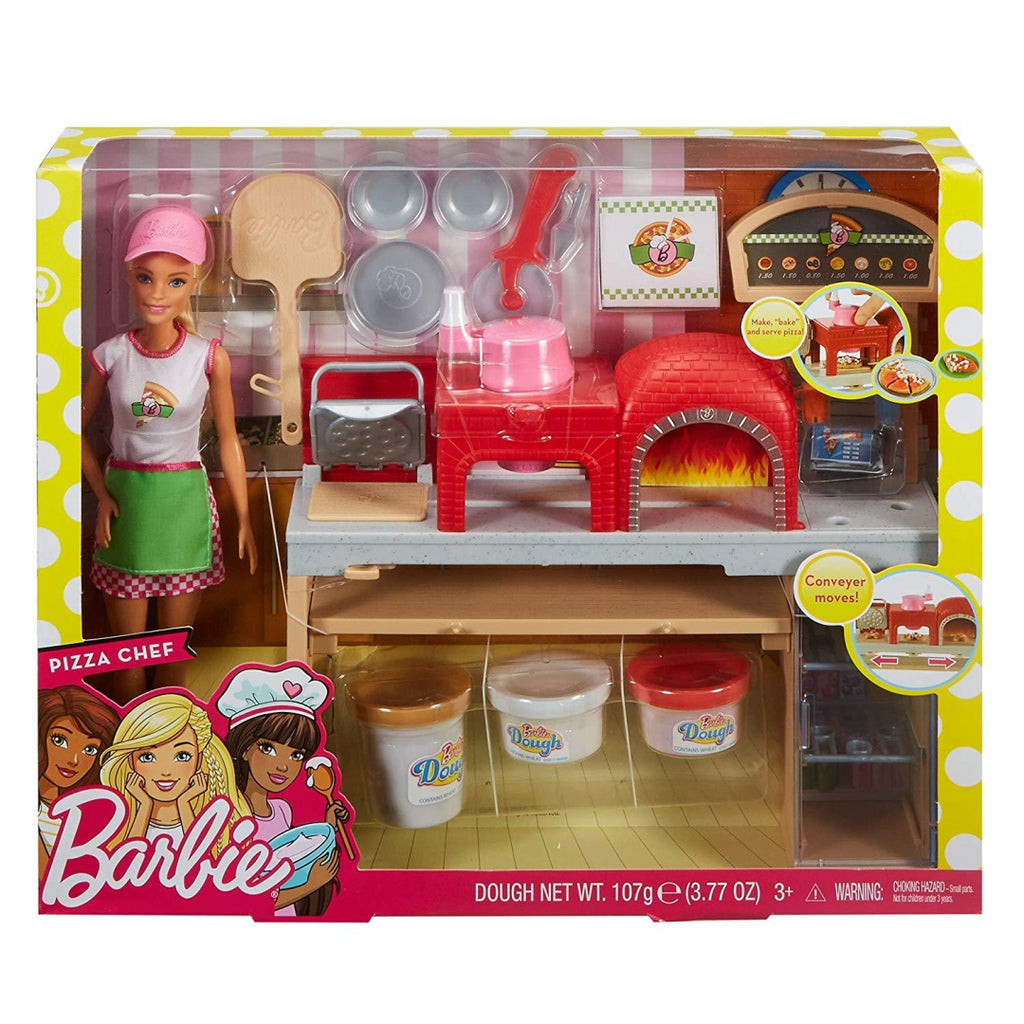 Barbie Pizza Chef Doll and Playset - Maqio