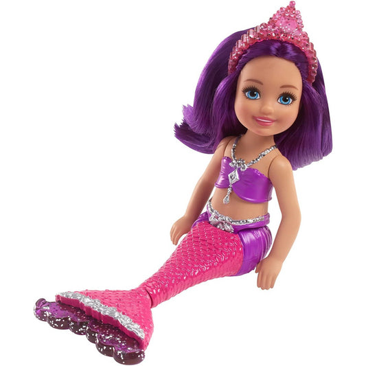 Barbie Dreamtopia Chelsea Rainbow Cove Mermaid Purple Doll - Maqio