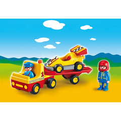 Playmobil 1.2.3  Tow Truck with Race Car - Maqio