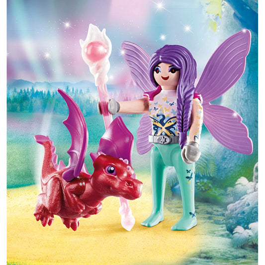 Playmobil  8 Pc Special Fairy with Baby Dragon - Maqio
