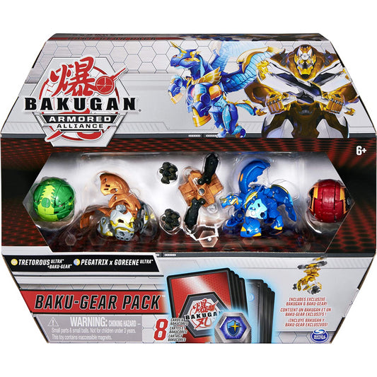 Bakugan Baku-Gear 4-Pack Tretorous Ultra with Baku-Gear - Maqio