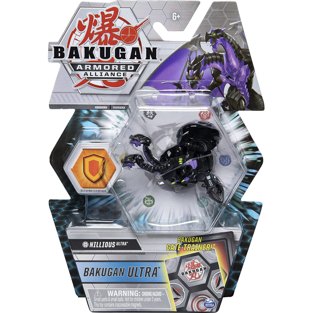 Bakugan Ultra Armoured Alliance Action Figure - Nillious Black - Maqio