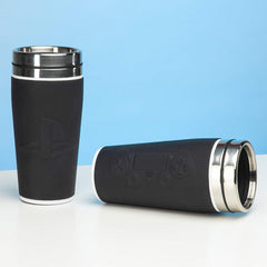 Paladone Playstation Controller Travel Mug 450ml Stainless Steel Black Mug