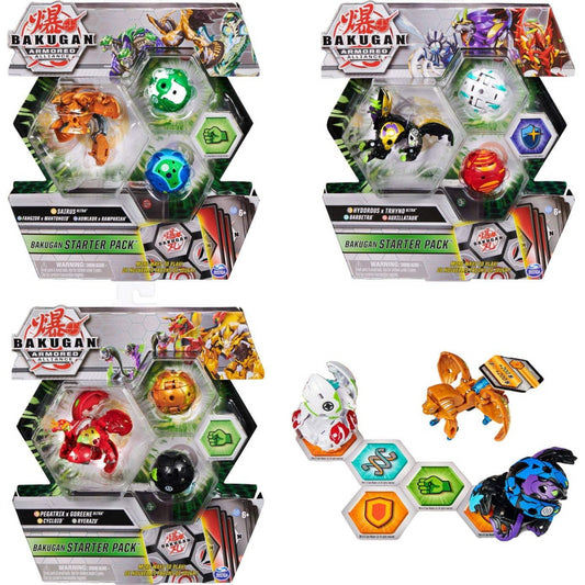 Bakugan Armoured Alliance Starter Pack 3-Pack Styles Vary (1 Supplied) - Maqio