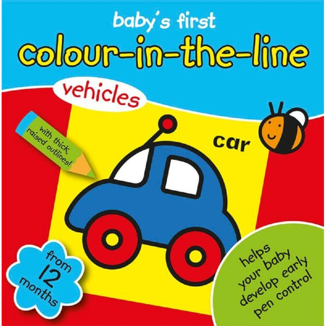 Baby's First Colour-in-the-line - Vehicles - Maqio