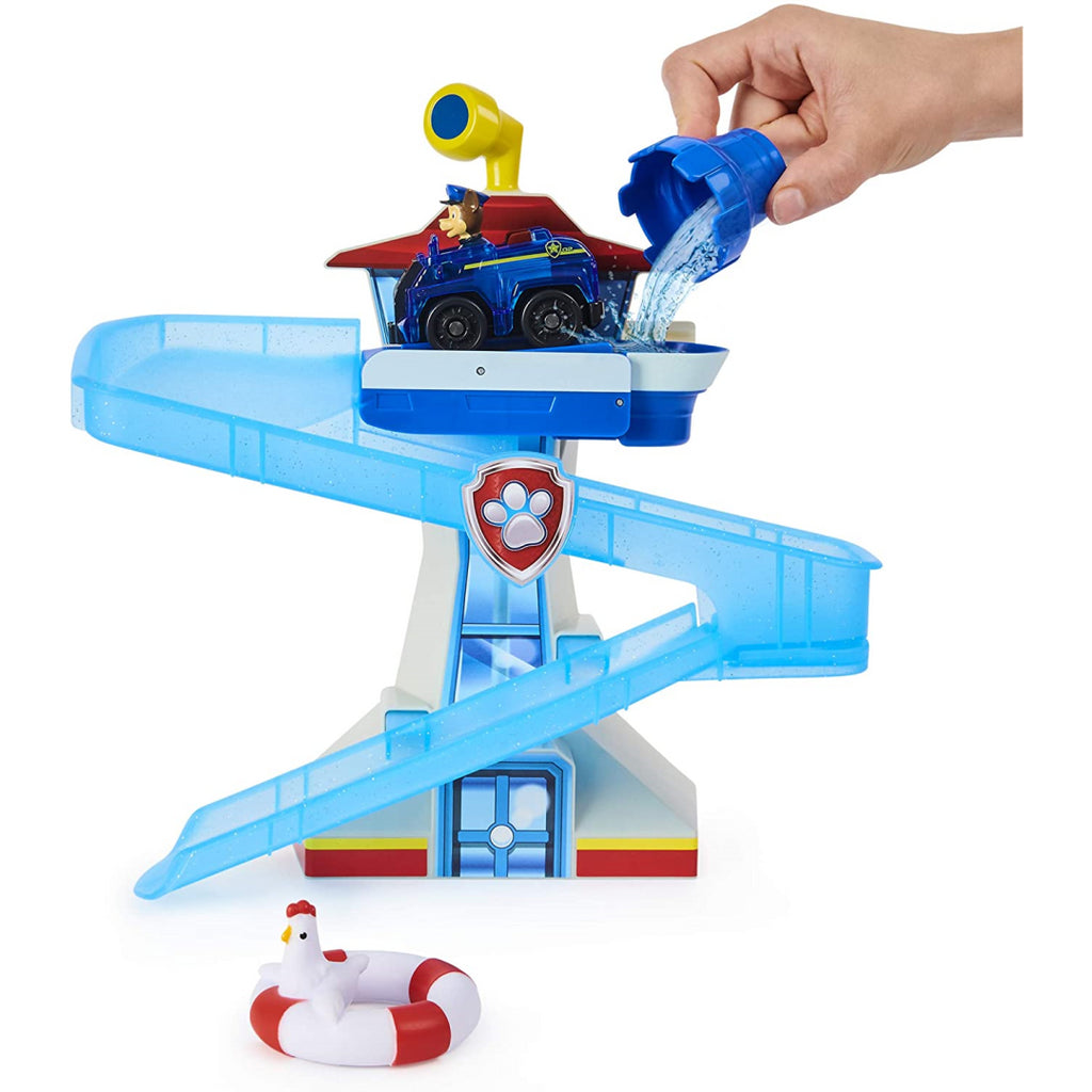 Paw Patrol Adventure Bay Bath Playset with Light up Chase Vehicle - Maqio