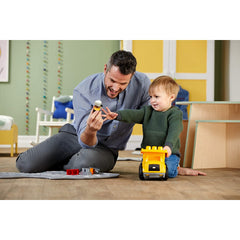 Mega Bloks Cat Lil' Dump Truck First Builders Rolling  Car and Figure