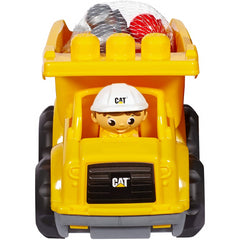 Mega Bloks Cat Lil' Dump Truck First Builders Rolling  Car and Figure
