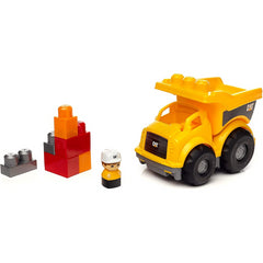 Mega Bloks Cat Lil' Dump Truck First Builders Rolling  Car and Figure