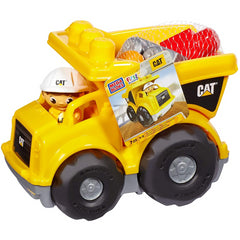 Mega Bloks Cat Lil' Dump Truck First Builders Rolling  Car and Figure