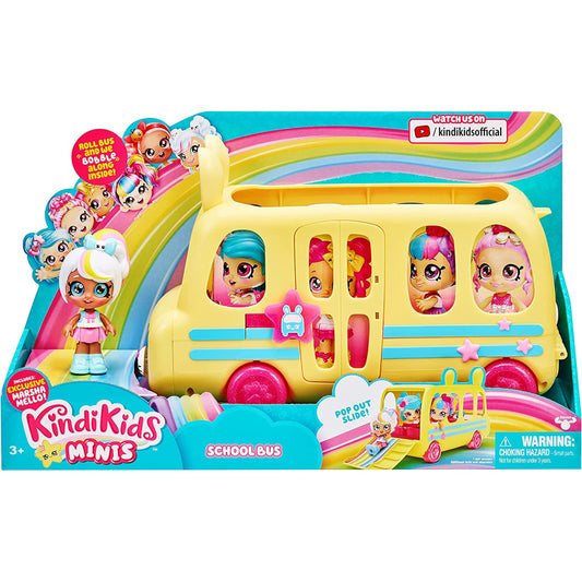 Kindi Kids Minis School Bus and Marsha Mello Figure Doll