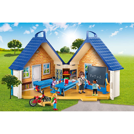 Playmobil Take Along Play House Teacher Student and Classroom Set 68pc 5662