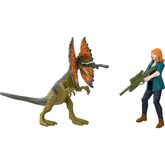 Jurassic World Dominion Claire & Dilophosaurus 2 Pack Figure Set