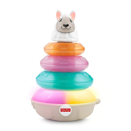 Fisher-Price Linkimals Lights and Colours Llama Interactive Stacking Ring