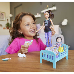 Barbie Skipper Babysitters Inc 2 Doll and Play Accessories Bed Time
