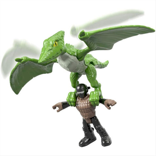 Jurassic World Dinosaur Action Figure with Prey - Pterodactyl New