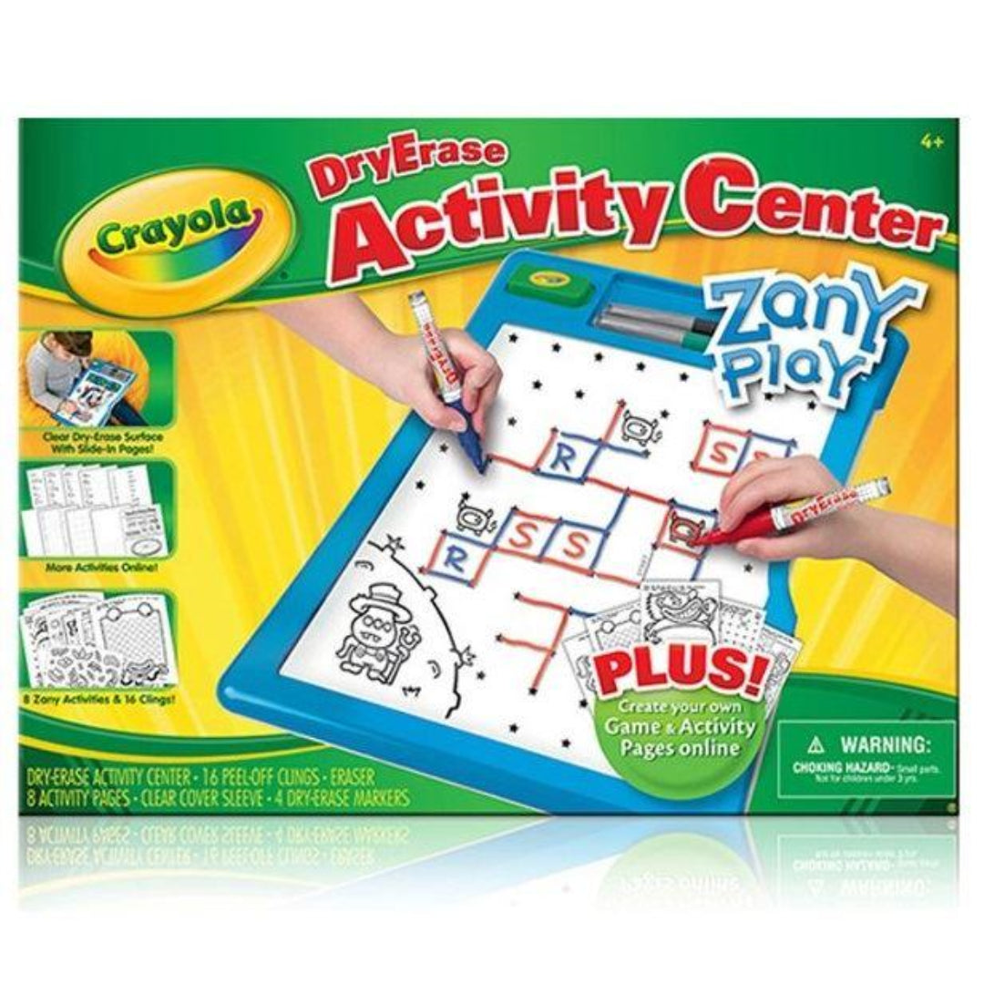 Crayola 8632 Dry Erase Activity Center Zany Play Edition - Maqio