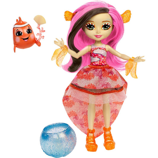 Enchantimals Clarita Clownfish Doll With Fish Pet amd Bowl