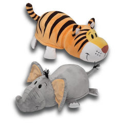 Flip a Zoo Elephant/Tiger Soft Toy 020338 (20149) - Maqio