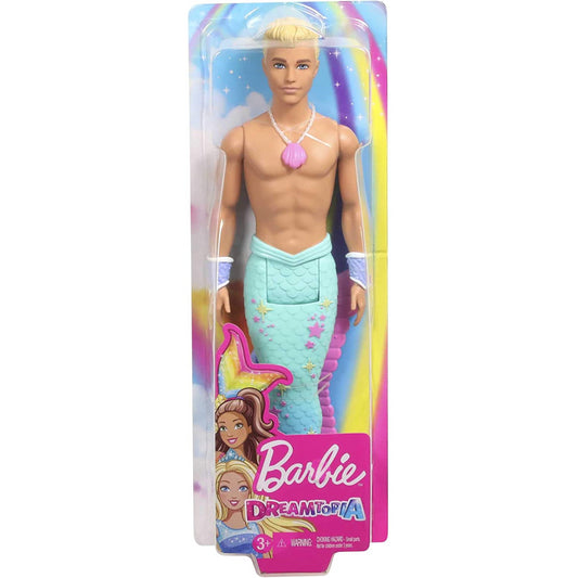 Barbie Dreamtopia Merman Doll 12-inch with Blue Rainbow Tail and Blonde Hair