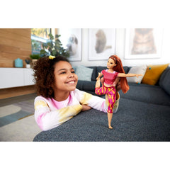 Barbie Red Hair Made to Move Doll Flexible Yoga Doll - Maqio