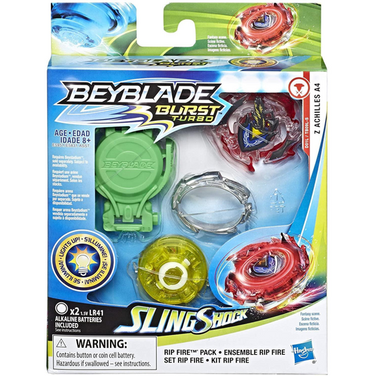 Beyblade Burst Slingshock Rip Fire Starter Pack Z Achilles A4 E5951 - Maqio