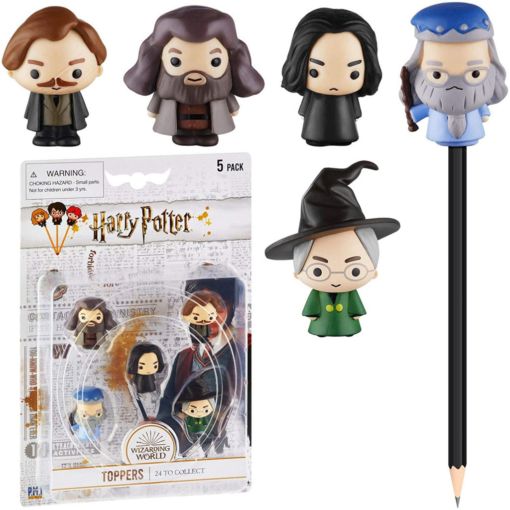 Harry Potter Pencil Toppers 5 Pack Blister Snape In Middle  HP2040 - Maqio