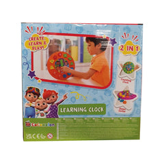 Cocomelon Learning Clock with Sort the Shapes - Maqio
