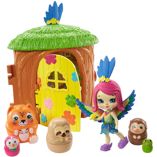 Enchantimals Peeki Parrot Tree Hut Secret Besties - Maqio