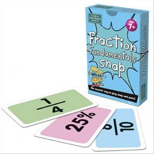 Green Board Education Fraction fundamentals Snap & Pairs Games