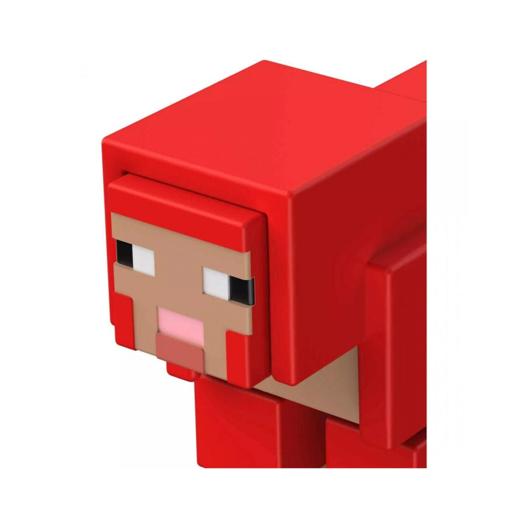 Minecraft Craft-A-Block Figure - Red Sheep - Maqio