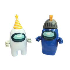 Among Us Series 2 Large Crewmate Action Figures - Grey & Blue